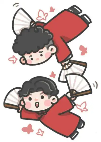 德云社相声演员孟鹤堂,周九良卡通头像第二波~请查收