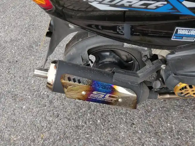 踏板摩托车改装排气管福喜巧格gy6鬼火125sc回压直排管 雅马哈100 直