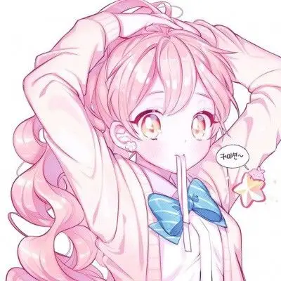 二次元女生清纯头像 动漫少女可爱萌头像