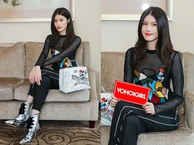 奚梦瑶与何穗都是178cm,同穿运动风,一个清新一个妖娆!