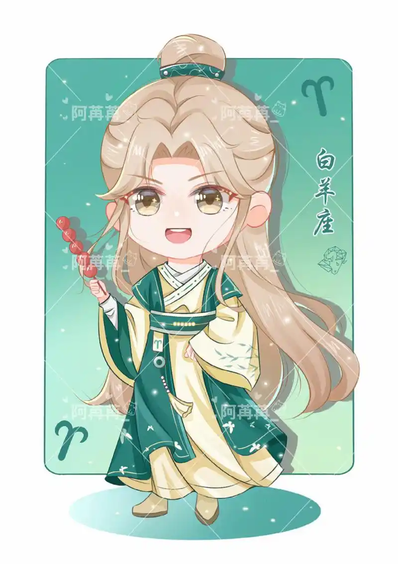 procreate绘画# #白羊座7415# #十二星座# #白羊座# #q版人物