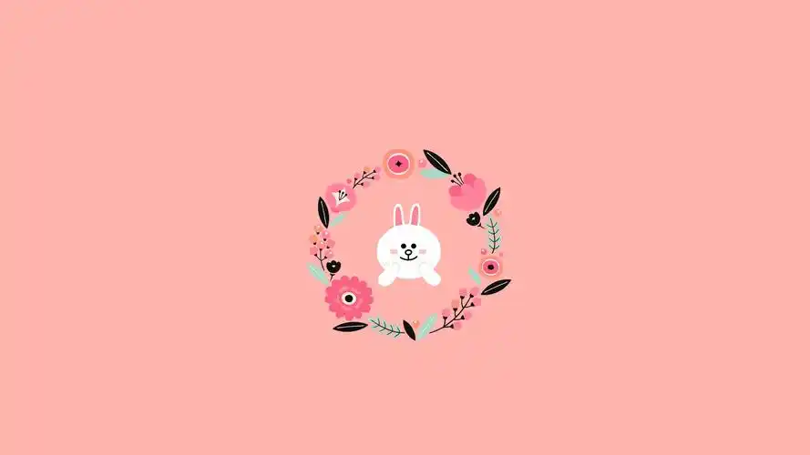 可妮兔简约高清桌面壁纸下载6_卡通动漫_壁纸下载_美桌网