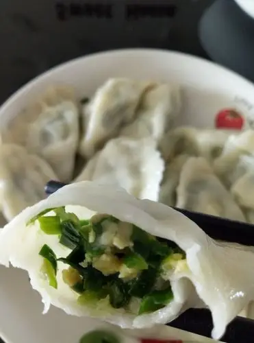 大胖焱做的韭菜鸡蛋虾仁三鲜饺子