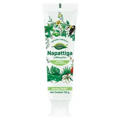 去口臭家庭装清新口气泰国进口napattiga美白去黄牙膏