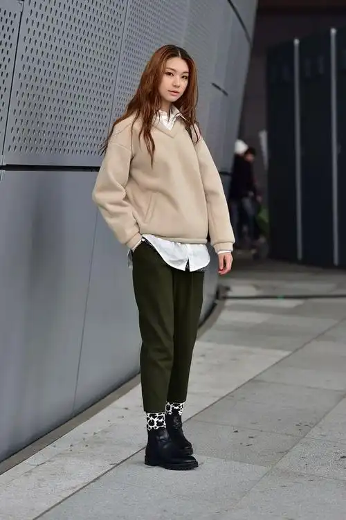 2016韩国首尔街拍#日韩#街拍#搭配#潮人#时装周