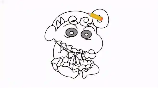 35秒教你画出蜡笔小新的妹妹小葵-母婴亲子视频-搜狐视频