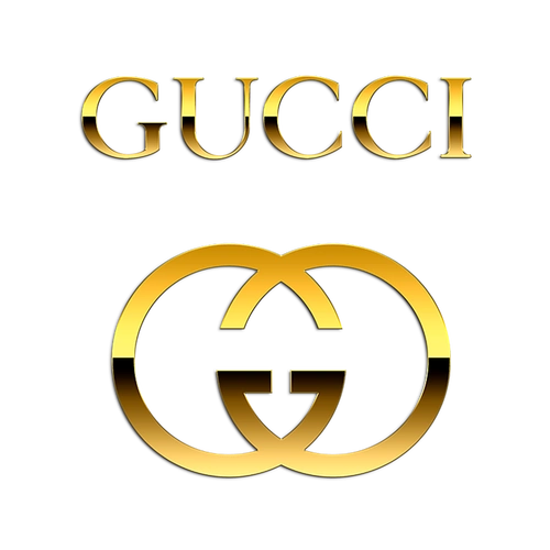 古驰奢侈品黄色logo免抠图片