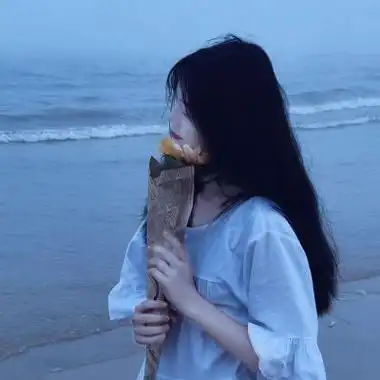 ins风蓝色系女头/_女生头像_我要个性网