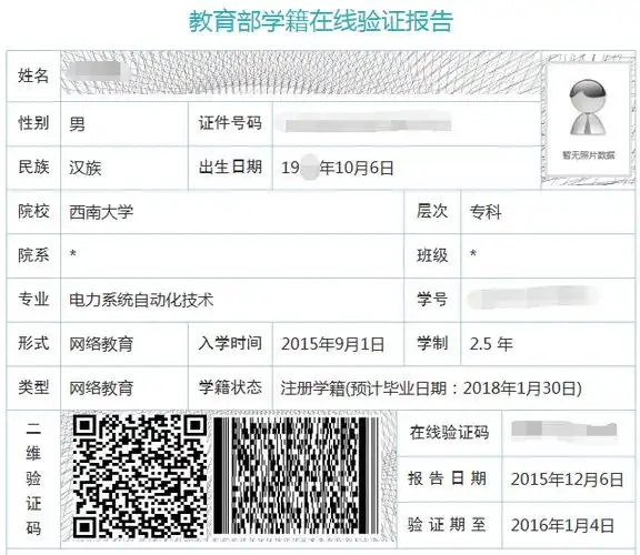 问下大家我报了一个函授,在学信网花了2块钱验证了一下,我不知道这个