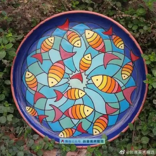 装饰画##色彩装饰画##儿童创意美术##创意美术##线描##儿童画##创意