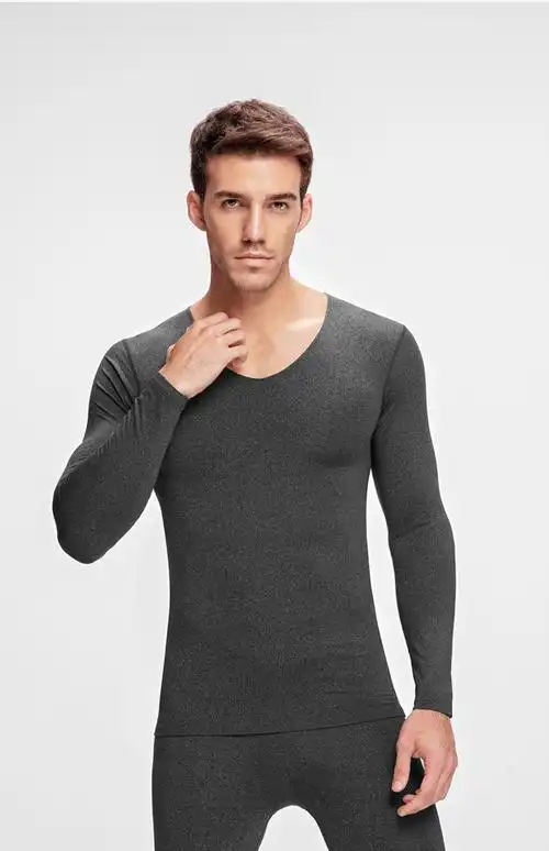 无痕保暖内衣男自发热恒温秋衣裤套装女士加绒德薄款秋衣秋裤冬季