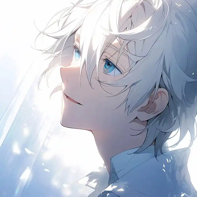 动漫男头|白发男头