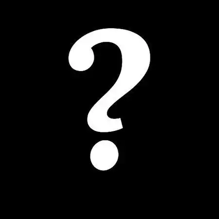 求一张黑色背景,白色问号的图片,问号不要花絮._百度知道