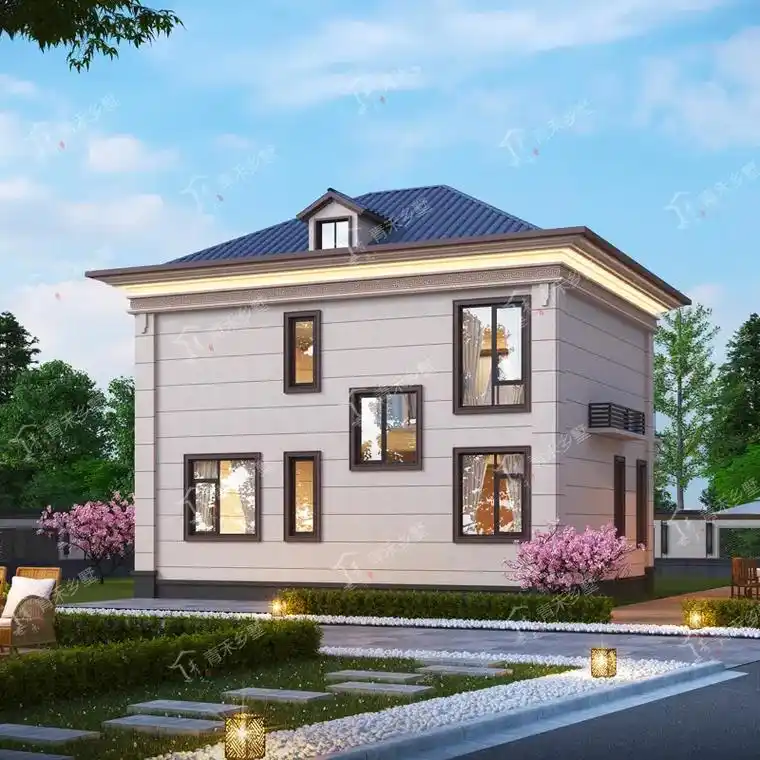 占地仅80平方二层经济型小户型别墅设计图.占地仅80平方二层 - 抖音