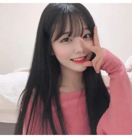 假发女长直发可爱空气刘海学生黑长发蓬松逼真全发套齐刘海中长发柠檬