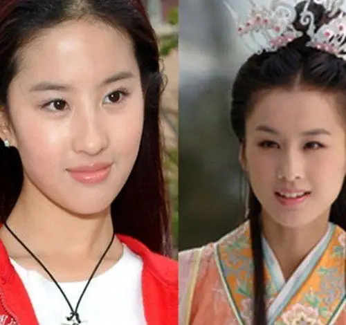 【图】黄圣依和刘亦菲很像 相似度竟达百分之七十