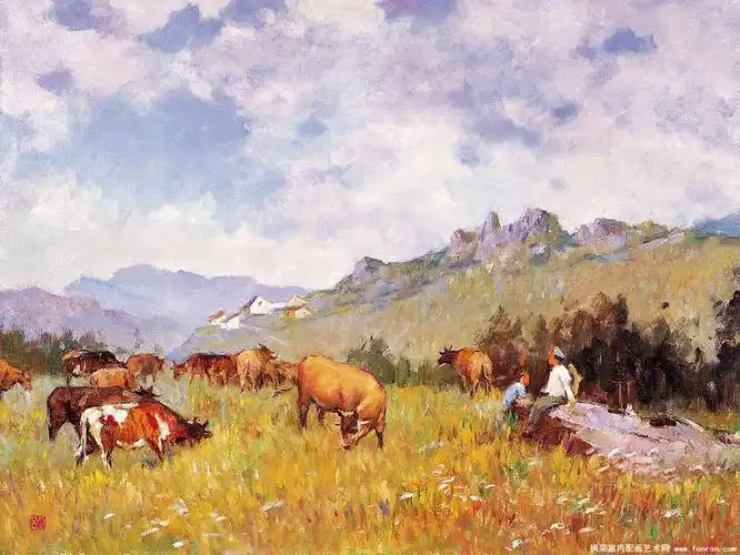 中国近现代油画名家作品欣赏50辑【38风景】    枫荣室内配画艺术网