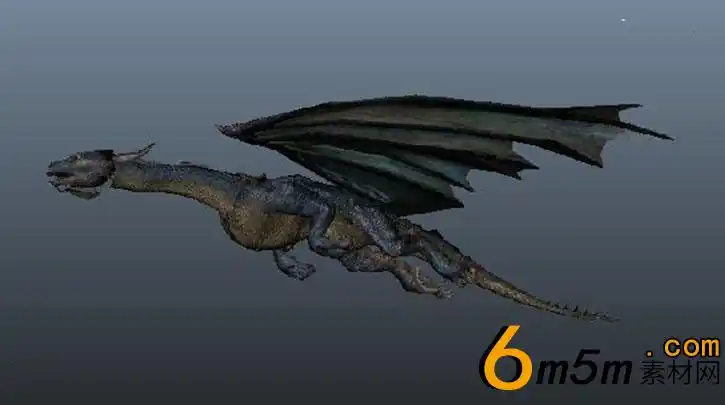 maya地狱魔龙怪物模型资源分享