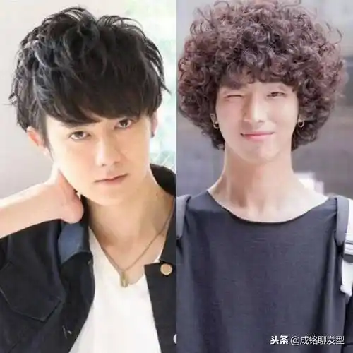 男生烫发也是如此,定位烫,纹理烫这种自然的卷发,保持时间三个月左右