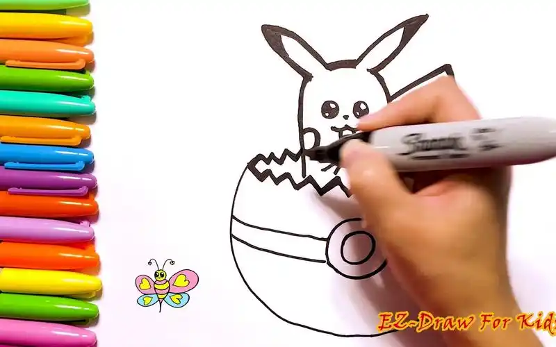 简笔画一步一步教你学画精灵皮卡丘一看就会的简笔画超简单丨绘画丨