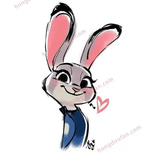 12张疯狂动物城卡通手绘简笔画