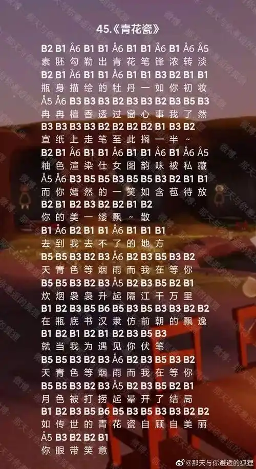 光遇笛子乐谱分享-适合笛子弹奏的简谱大全-燕鹿手游网