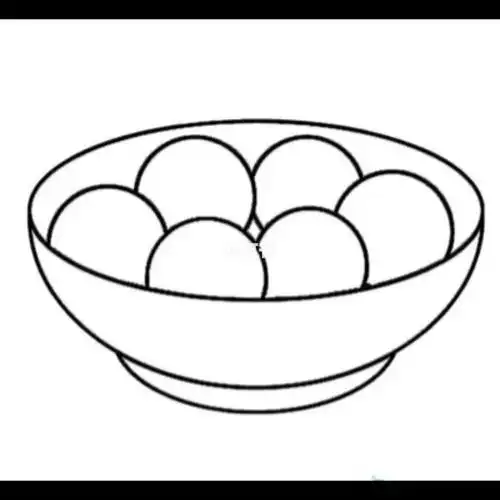 汤圆简笔画(汤圆简笔画带颜色)