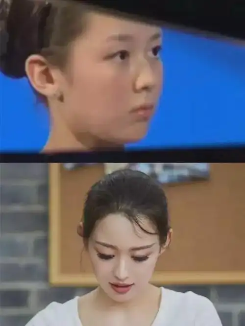 从吉娜小时候的照片可以看出,她从小就是美人坯子,而唯一的差别就在于