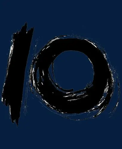 数字10的艺术字黑色素材