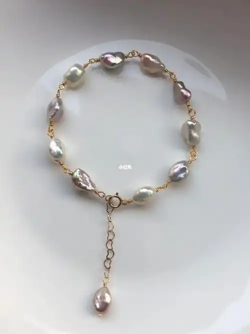 幻彩碎银子珍珠手链