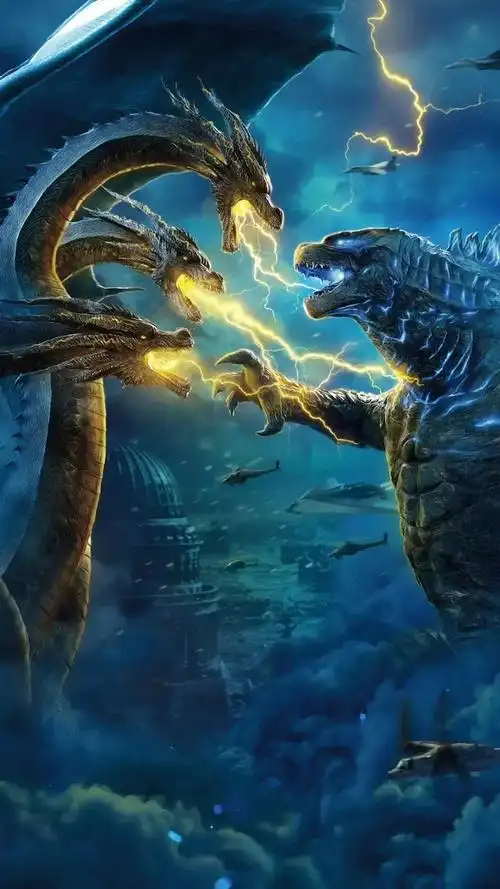 给大伙分享一波壁纸,哥斯拉 魔斯拉