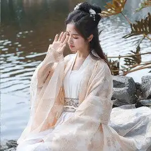 女古装服装仙女飘逸清新图片