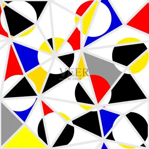 经典的圆点图案在拼接拼贴风格.插画图片素材