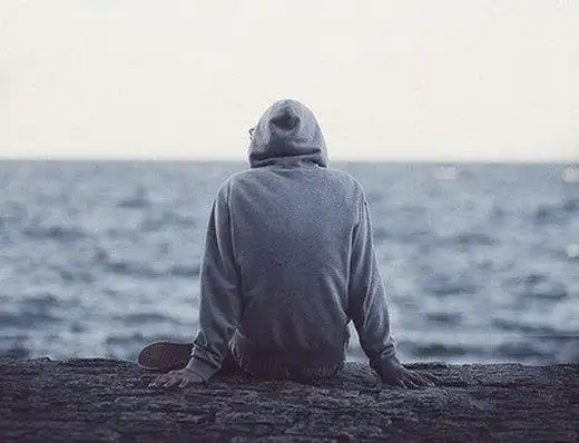 落寞的背影图片男生