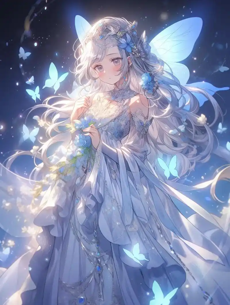 小仙女头像.蝴蝶仙子精灵公主#二次元 #治愈系 #动漫少女 - 抖音