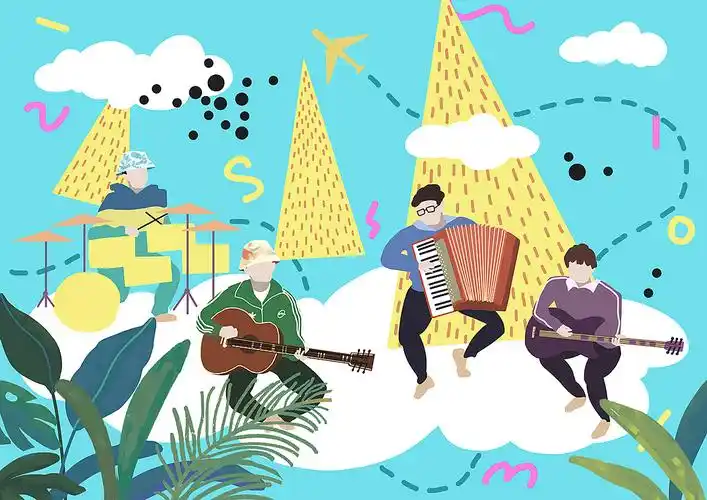 乐队的夏天|插画|商业插画|桃三顺 - 原创作品 - 站酷 (zcool)