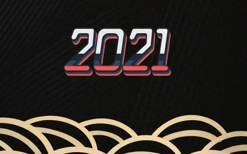 2021创意暗色系艺术字背景图,艺术壁纸-回车桌面