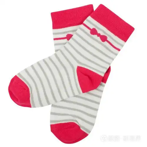 双袜子.白色背景上孤立