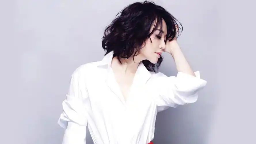 性感美女许晴白衬衫电脑桌面壁纸下载