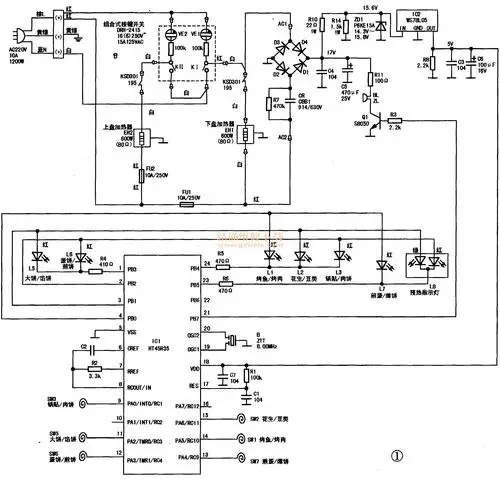 利仁2018a电饼挡电路分析与故障检修