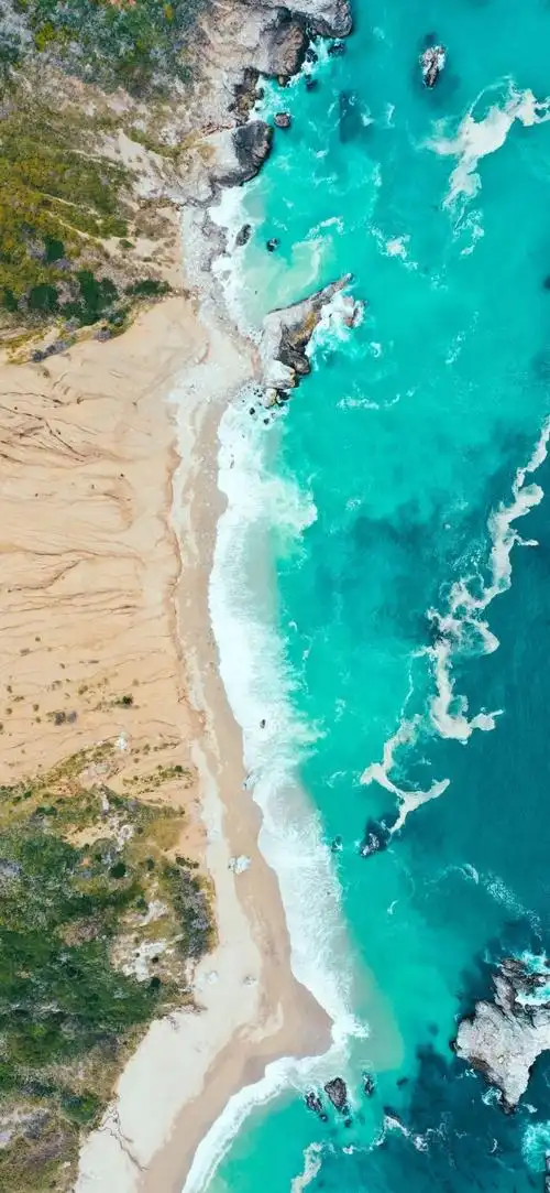 有没有类似这种的海浪的壁纸呀