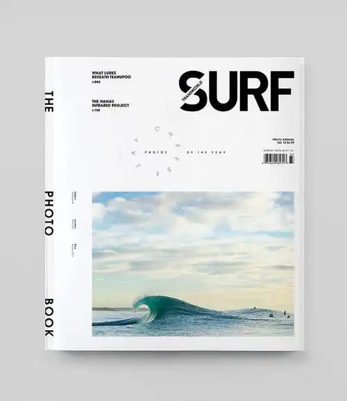 surf杂志封面的简洁改版 : designed by wedge & lever | website