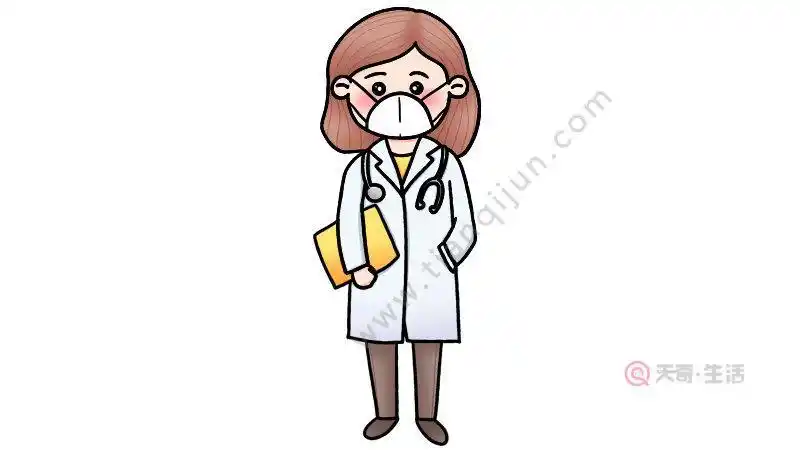 医生卡通可爱女简笔画