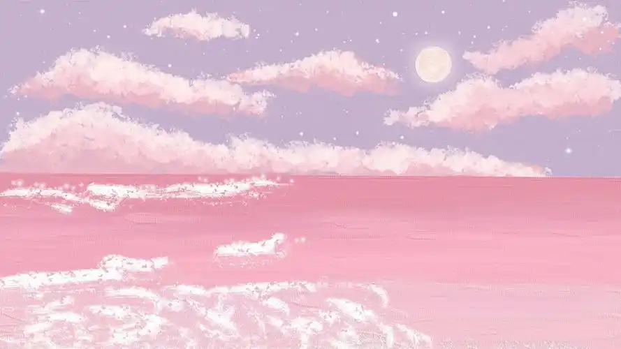 ins风可爱少女心油画质感手绘,艺术壁纸-回车桌面