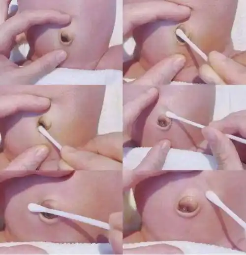 不要随意涂抹其他任何物品不要给宝宝的脐部随意涂抹任何护肤品及药品