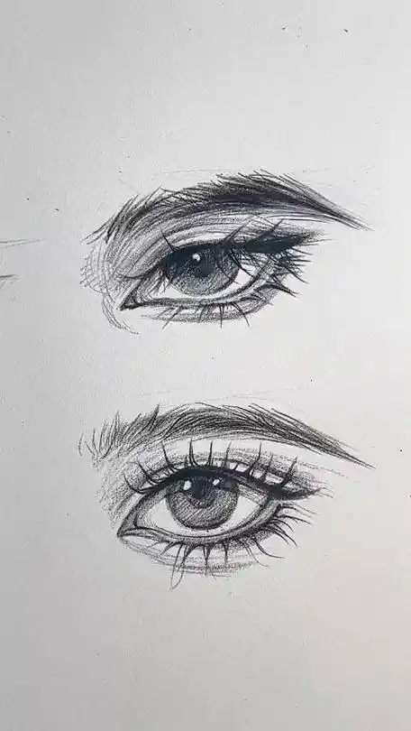 男生vs女生的眼睛绘画教程,一起来学画画吧!