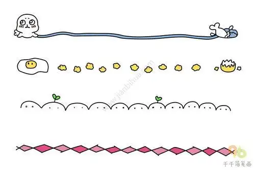 花边简笔画 花边简笔画边框
