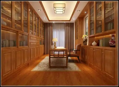 恒润花园古色古香中式风格四居室装修效果图 恒润花园古色古香中式