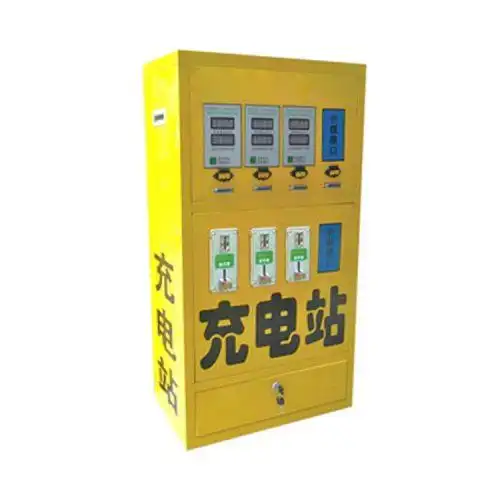 光合充电站四路快速充电器电动车电瓶车投币充电机假币识别