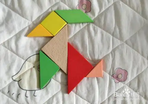 用七巧板怎样拼(山)羊?